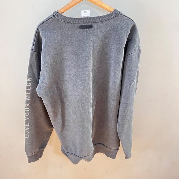 Rare: Harry Potter X Love Your Melon Hufflepuff Sweatshirt Grey L Cotton Polyest - Picture 5 of 7